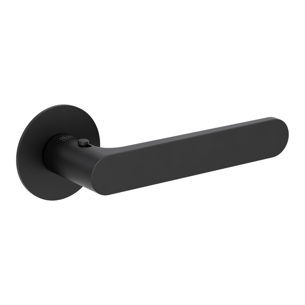 Дверна ручка Griffwerk AVUS PIATTA S чорний графіт smart2lock права